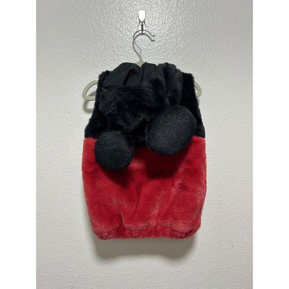 Disney Pottery Barn Kids Mickey Mouse Costume Babies 0-6 Months Black Red - Picture 3 of 5